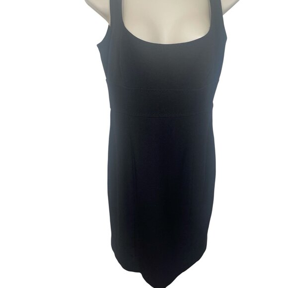 ELIE TAHARI Women's Size Medium Little Black Dress with Stitching Details - Picture 4 of 11